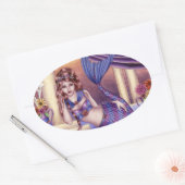 Ovale Giselle - Sticker de sirène romain (Enveloppe)