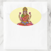 Ovale Goddess Lakshmi Sticker (Sac)