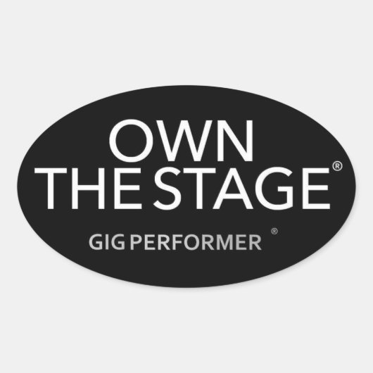 Ovale GP-sticker Sticker (Voorkant)