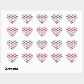 Ovale harten hart sticker (Vel)