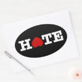 OVALE HATE OVAL STICKER (Enveloppe)