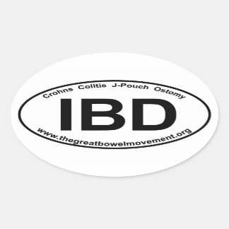 Ovale IBD - Sticker Colitis-Oval Crohns