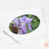 Ovale Iris. Sticker rectangulaire (Enveloppe)