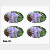 Ovale Iris. Sticker rectangulaire (Feuille)