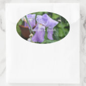Ovale Iris. Sticker rectangulaire (Sac)