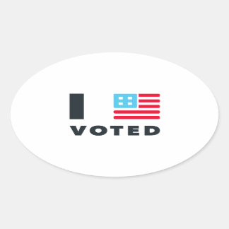 Ovale J'ai voté Sticker