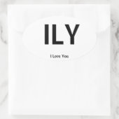 Ovale Je T'Aime Sticker (Sac)