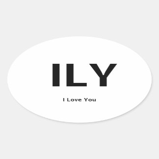 Ovale Je T'Aime Sticker