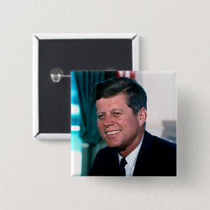 Ovale Kantoor President John Jack F. Kennedy Vierkante Button 5,1 Cm