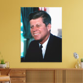 Ovale Kantoor van het President John F. Kennedy Canvas Afdruk (Insitu (Woonkamer))