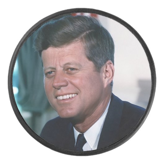 Ovale Kantoor van het President John F. Kennedy Hockey Puck (Voorkant)