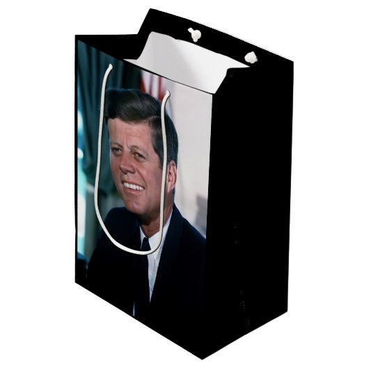 Ovale Kantoor van het President John F. Kennedy Medium Cadeauzakje (Voorkant Gekanteld)