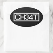 OVALE LAISSER CHEAT OVAL STICKER (Sac)