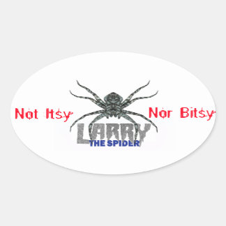 Ovale Larry le Sticker Oval Spider