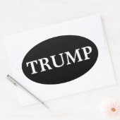 OVALE LE PRÉSIDENT DONALD TRUMP OVAL BUMPER STICKER (Enveloppe)
