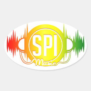Ovale Logo SPIMUSICINC Multi - Sticker