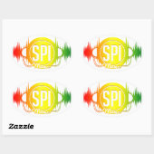 Ovale Logo SPIMUSICINC Multi - Sticker (Feuille)