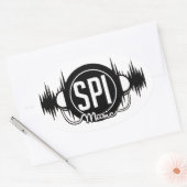 Ovale Logo SPIMUSICINC noir - Sticker (Enveloppe)