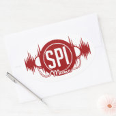 Ovale Logo SPIMUSICINC Rouge - Sticker (Enveloppe)