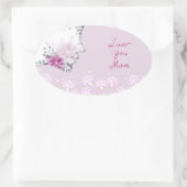 Ovale Love You Mom Oval Sticker (Sac)