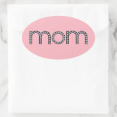 Ovale Maman sticker bling (Sac)