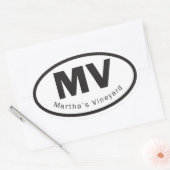 Ovale Martha's Vineyard sticker (Enveloppe)