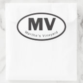 Ovale Martha's Vineyard sticker (Sac)