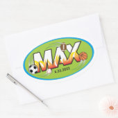 Ovale Max sticker (Enveloppe)