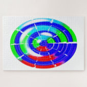 Ovale mazen legpuzzel (Horizontaal)