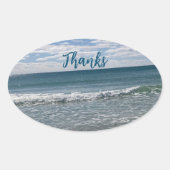 Ovale Merci Oval Sticker (Devant)