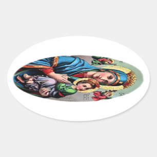 Ovale Mère Mary Sticker