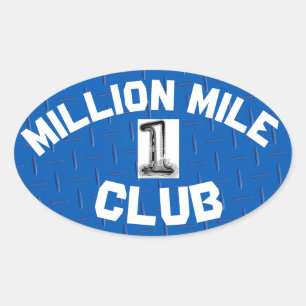 OVALE MILLION MILE CLUB STICKER