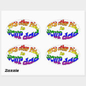 Ovale Mon Autre Balade Est Votre Sticker Papa (Feuille)