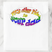 Ovale Mon Autre Balade Est Votre Sticker Papa (Sac)