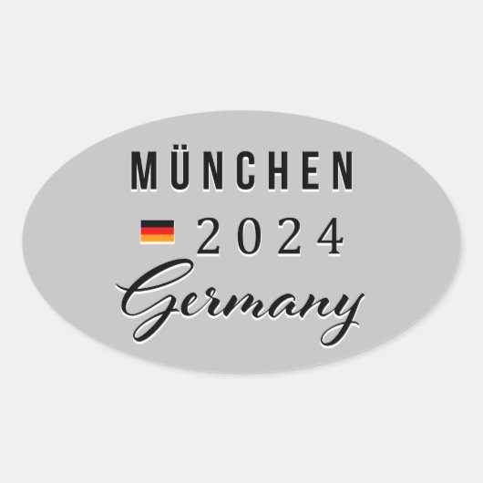 Ovale München - Munich Allemagne Sticker (Devant)