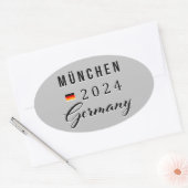 Ovale München - Munich Allemagne Sticker (Enveloppe)