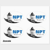 Ovale Newport, Rhode Island oval bumper sticker (Feuille)