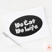 Ovale No Cat No Life Oval Sticker (Enveloppe)