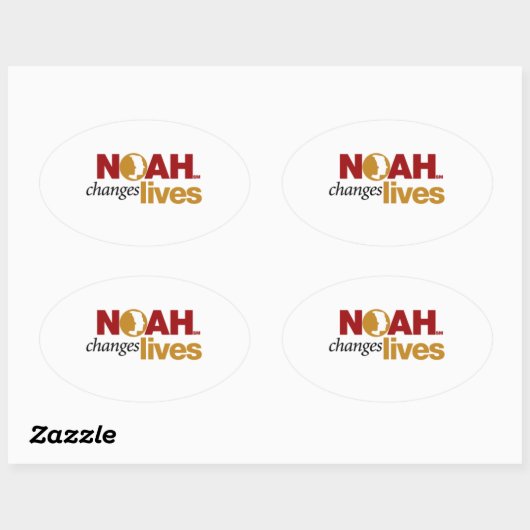 Ovale NOAH change Sticker de vie (Feuille)