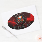 Ovale Nous apportons Sticker KAOS (Enveloppe)
