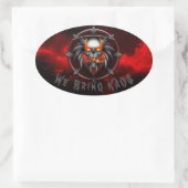 Ovale Nous apportons Sticker KAOS (Sac)