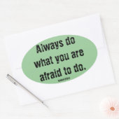 Ovale Nous Étions Des Menteurs Motto Sticker : Toujours  (Enveloppe)