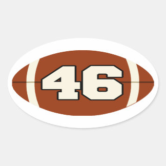 Ovale Numéro 46 Sticker