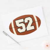 Ovale Numéro 52 Sticker (Enveloppe)