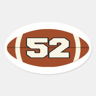 Ovale Numéro 52 Sticker