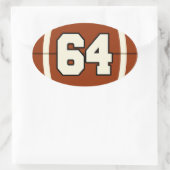 Ovale Numéro 64 Sticker (Sac)