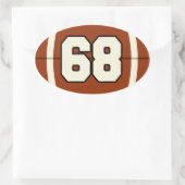 Ovale Numéro 68 Sticker (Sac)