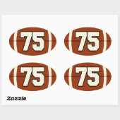 Ovale Numéro 75 Sticker (Feuille)
