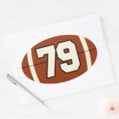 Ovale Numéro 79 Sticker (Enveloppe)