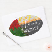 Ovale OVAL FESTIVE HOLIDAY Sticker (Enveloppe)